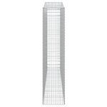 vidaXL Paniers à gabions arqués 6 Pièces 400x50x220/240 cm Fer galvanisé