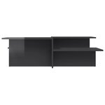 vidaXL Tables basses 2 Pièces gris brillant bois d'ingénierie