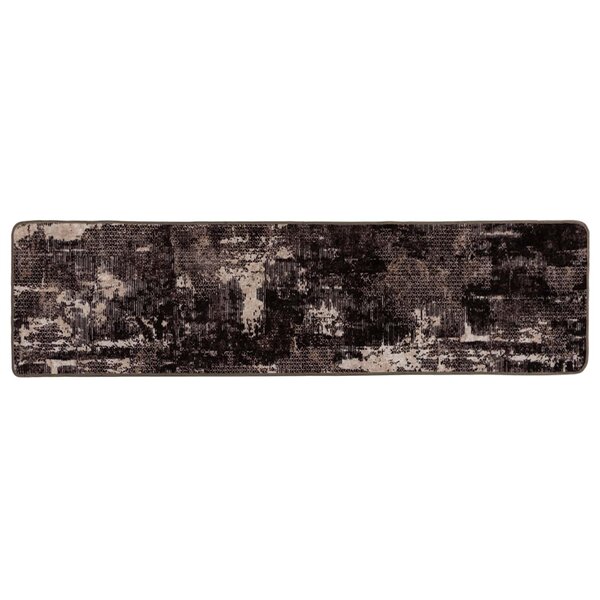 vidaXL Coureur de Tapis MARSA Noir 80 x 400 cm Polyester et PVC
