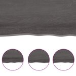 vidaXL Dessus de table bois massif traité bordure assortie