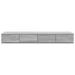 Tiroirs de lit vidaXL Gris Sonoma 120x36 5x16 5 cm en bois d'ingénierie