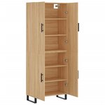 vidaXL Buffet haut Chêne sonoma 69 5x34x180 cm Bois d'ingénierie