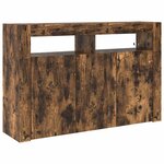 vidaXL Buffet Chêne fumé 116 x 30 x 75 cm Bois d'ingénierie