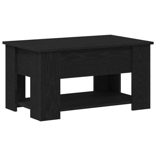 vidaXL Table basse Chêne noir 79 x 49 x 41 cm Bois d'ingénierie