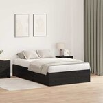 vidaXL Cadre de lit Chêne noir 120 x 200 cm Bois d'ingénierie