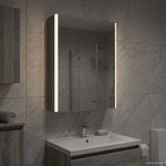 vidaXL Armoire Miroir de Salle de Bain Gris Sonoma 43 x 11 5 x 60 5 cm
