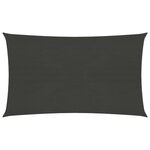 vidaXL Voile d'ombrage 160 g/m² Anthracite 5x8 m PEHD