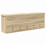 vidaXL Porte-manteau mural avec étagère Chêne sonoma 75 x 16 x 26 cm