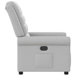 vidaXL Fauteuil inclinable gris nuage tissu