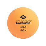 Schildkröt 608509 - Balles de tennis de table Jade blanches et oranges de qualité Poly 40+