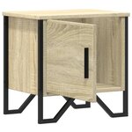 vidaXL Tables de chevet 2 Pièces Chêne sonoma 40 x 30 x 40 cm Aggloméré