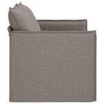 vidaXL Canapé Taupe 195 x 82 x 85 cm tissu