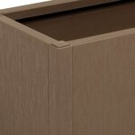 vidaXL Boîte de fleurs de jardin Marron 80 x 36 x 35 cm PP