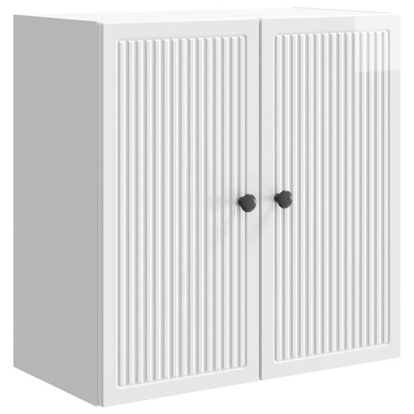vidaXL Armoire Murale Blanc brillant 59 x 31 x 60 cm Bois d'ingénierie