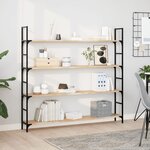 vidaXL Étagère flottante 120x20x2 cm bois d'acacia massif non traité