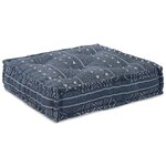 Pouf modulable vidaXL Indigo 70x70x36 en tissu