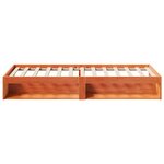 vidaXL Lit de jour sans matelas cire marron 90x190 cm bois pin massif