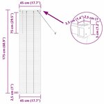 vidaXL Store de Fenêtre avec des rideaux Argent Aluminium