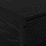 vidaXL Table basse Chêne noir 80 x 50 x 40 cm Bois d'ingénierie