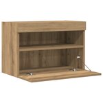 Meuble TV vidaXL avec lumières LED Chêne Artisan 60x30x40 cm