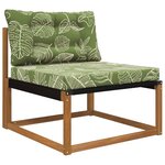 vidaXL Coussin de canapé d'extérieur 2 Pièces Modèle feuille Polyester