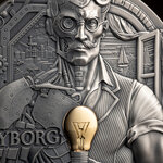 Monnaie CYBORG Dual Essence 2 Oz Argent 2000 Francs Cameroon 2026 (PRÉCOMMANDE)