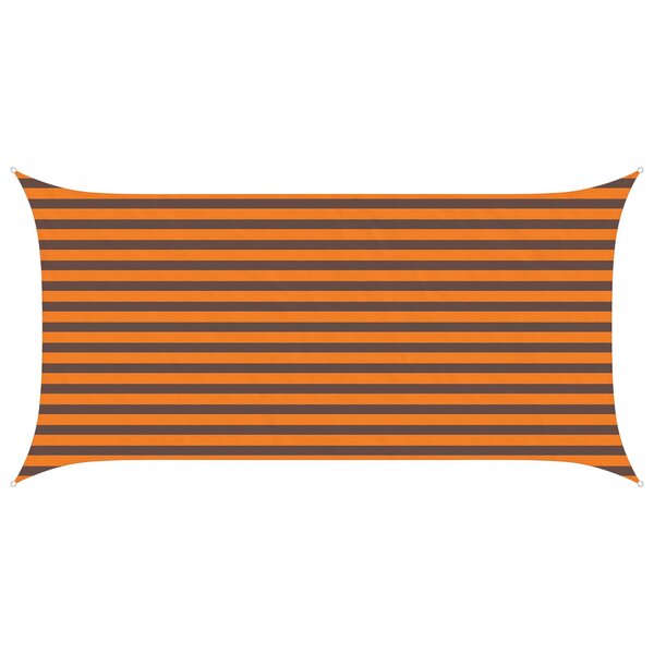 vidaXL Voile d'ombre Orange et marron 2 x 4 m 100   polyester Oxford