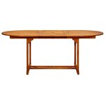 vidaXL Ensemble à Manger de jardin 7Pièces beige polypropylène et bois