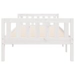 vidaXL Lit pour enfants sans matelas blanc 90x190cm bois de pin massif
