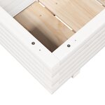 vidaXL Jardinière blanc 70x40x26 5 cm bois de pin massif