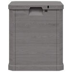 vidaXL Boîte de rangement de jardin 90 L Marron