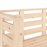 vidaXL Banc de jardin 111 5x53x71 cm bois massif de pin