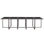 vidaXL Salon de jardin 15 Pièces avec coussins Résine tressée Marron