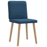 vidaXL Chaises à manger lot de 2 bleu tissu