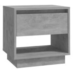 vidaXL Tables de chevet 2 Pièces Gris béton 45x34x44 cm Bois d'ingénierie