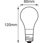 Ledvance ampoule smart+ bluetooth standard fil 60w e27 puissance variable