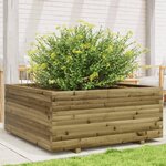 vidaXL Jardinière 110x110x49 5 cm bois de pin imprégné