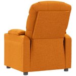 Vidaxl fauteuil inclinable jaune tissu