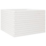 vidaXL Jardinière blanc 70x70x45 5 cm bois de pin massif