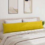 vidaXL Coussins de canapé 2 Pièces Jaune 200 x 40 cm