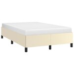 vidaXL Cadre de lit sans matelas crème 120x190 cm similicuir