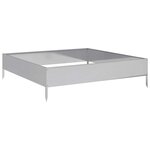 vidaXL Lit surélevé de jardin 100x100x26 cm acier inoxydable