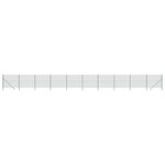 vidaXL Clôture en treillis métallique vert 2 2x25 m acier galvanisé
