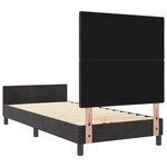 vidaXL Cadre de Lit Noir 100x200 cm Velours