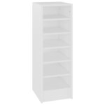 vidaXL Armoire à chaussures Blanc 31 5x35x90 cm Bois d'ingénierie