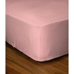 Drap-housse 160 x 200+30 cm - Rose