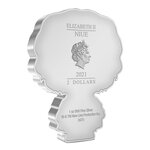 Pièce de monnaie 2 Dollars Niue 2021 1 once argent BE – Chibi Samsagace Gamegie