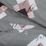 vidaXL Ensemble de housse de couette Gris 140x200 cm Coton