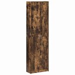 vidaXL Armoire Chêne fumé 55 x 25 x 189 cm Bois d'ingénierie