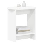 vidaXL Table d'appoint Blanc 50 x 39 5 x 55 cm Bois d'ingénierie